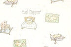 Vintage 1990s Cat Nappin AOP Sleeping Kitty Souvenir Sleepwear T-Shirt Women's XXL