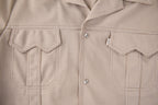 Vintage 1970s Levi's White Tab Western Style Snap Button Up Shirt Made in USA Size L