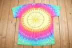 Vintage 1988 Grateful Dead All Over Print Tie Dye Graphic T Shirt /