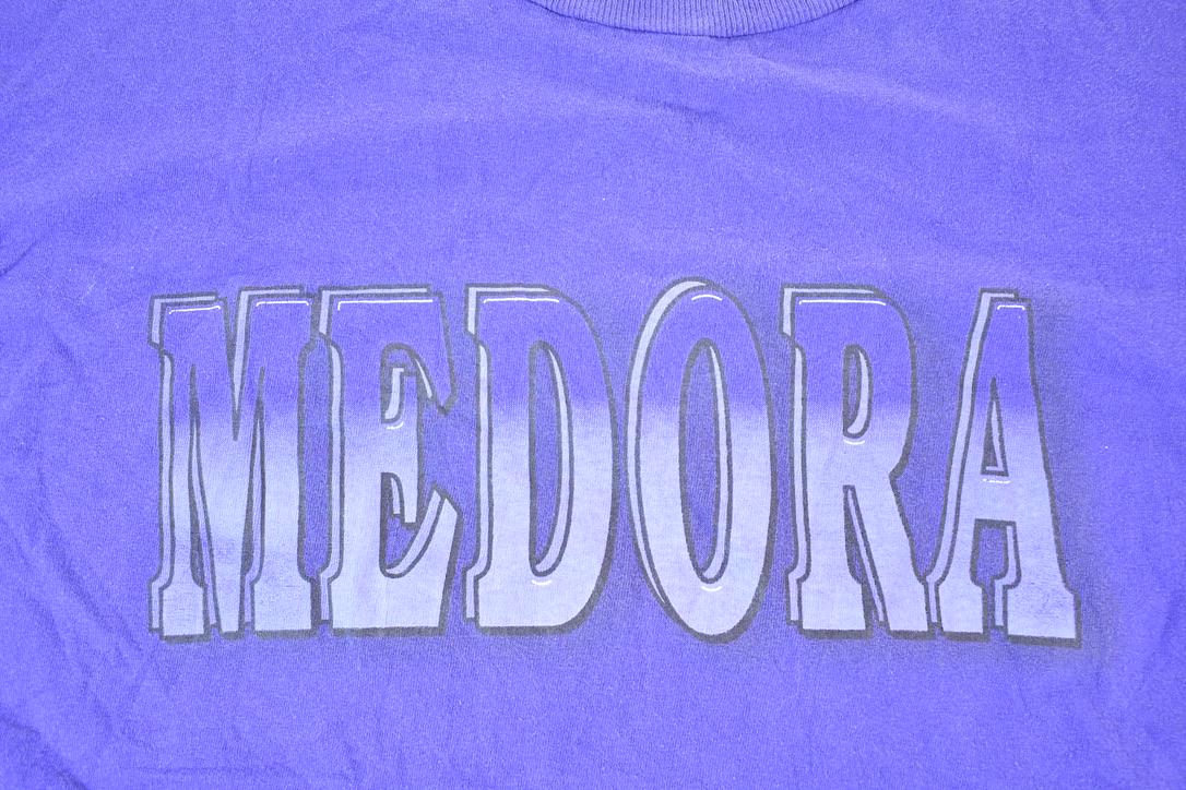 Vintage 1990s Medora Big Text Souvenir T-Shirt Mens L