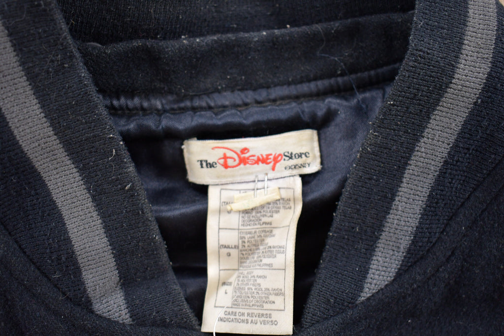 Vintage 1990s Mickey Mouse Graphic Wool Varsity Bomber Jacket