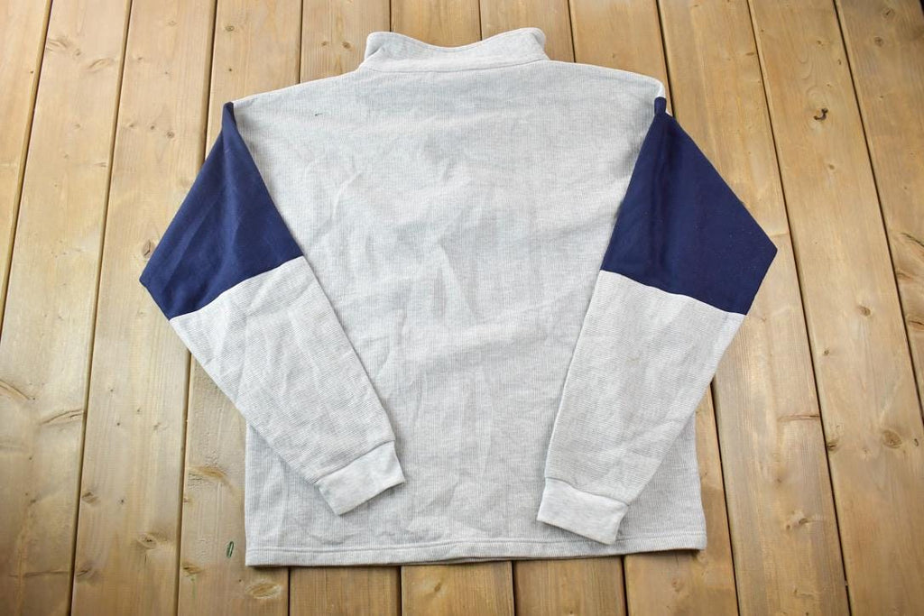 Vintage 1990s Alaska Quarter Zip Mock Neck Sweatshirt
