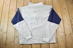 Vintage 1990s Alaska Quarter Zip Mock Neck Sweatshirt