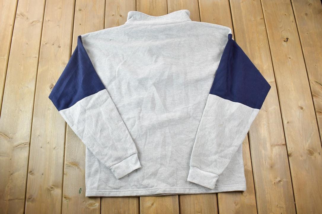 Vintage 1990s Alaska Quarter Zip Mock Neck Sweatshirt