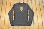 Vintage 1990s Skull Biker Long Sleeve T Shirt Men's XL