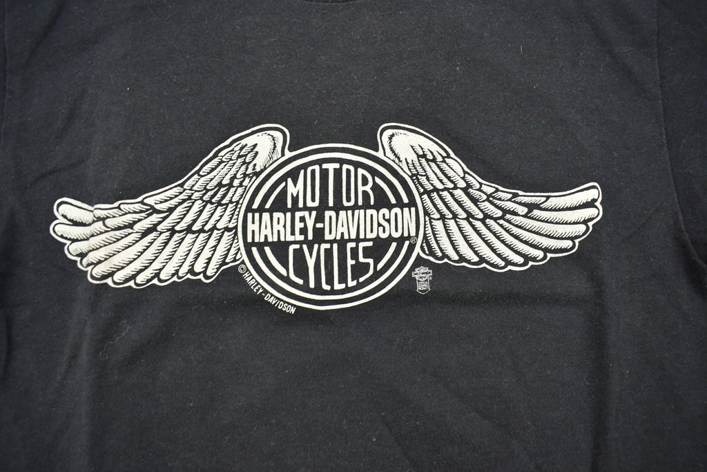 Vintage 1982 Maine Motorcycle INC Harley Davidson Bangor Maine Graphic T-Shirt