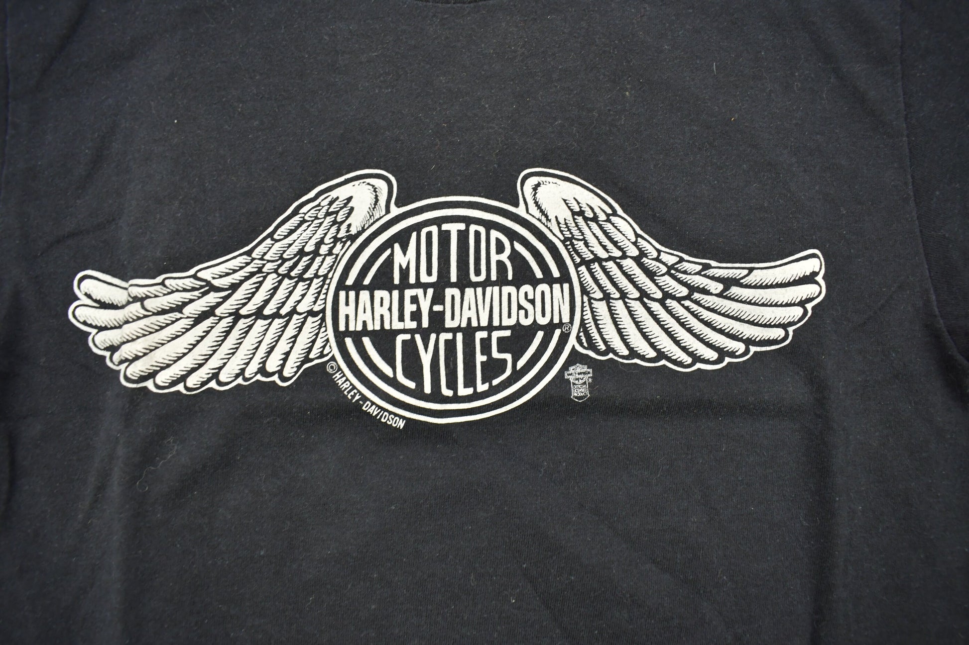 Vintage 1982 Maine Motorcycle INC Harley Davidson Bangor Maine Graphic T-Shirt / Single Stitch / Made In USA / 1980s Biker T Shirt