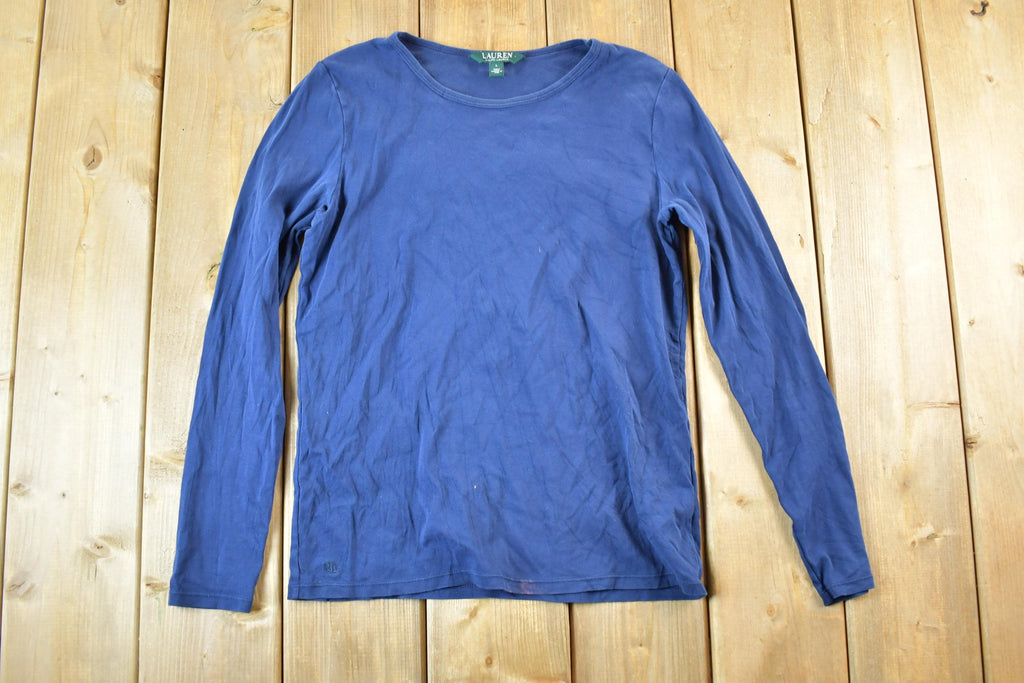 Vintage 1990s Lauren Ralph Lauren Long Sleeve Boating Souvenir T-Shirt Women's S