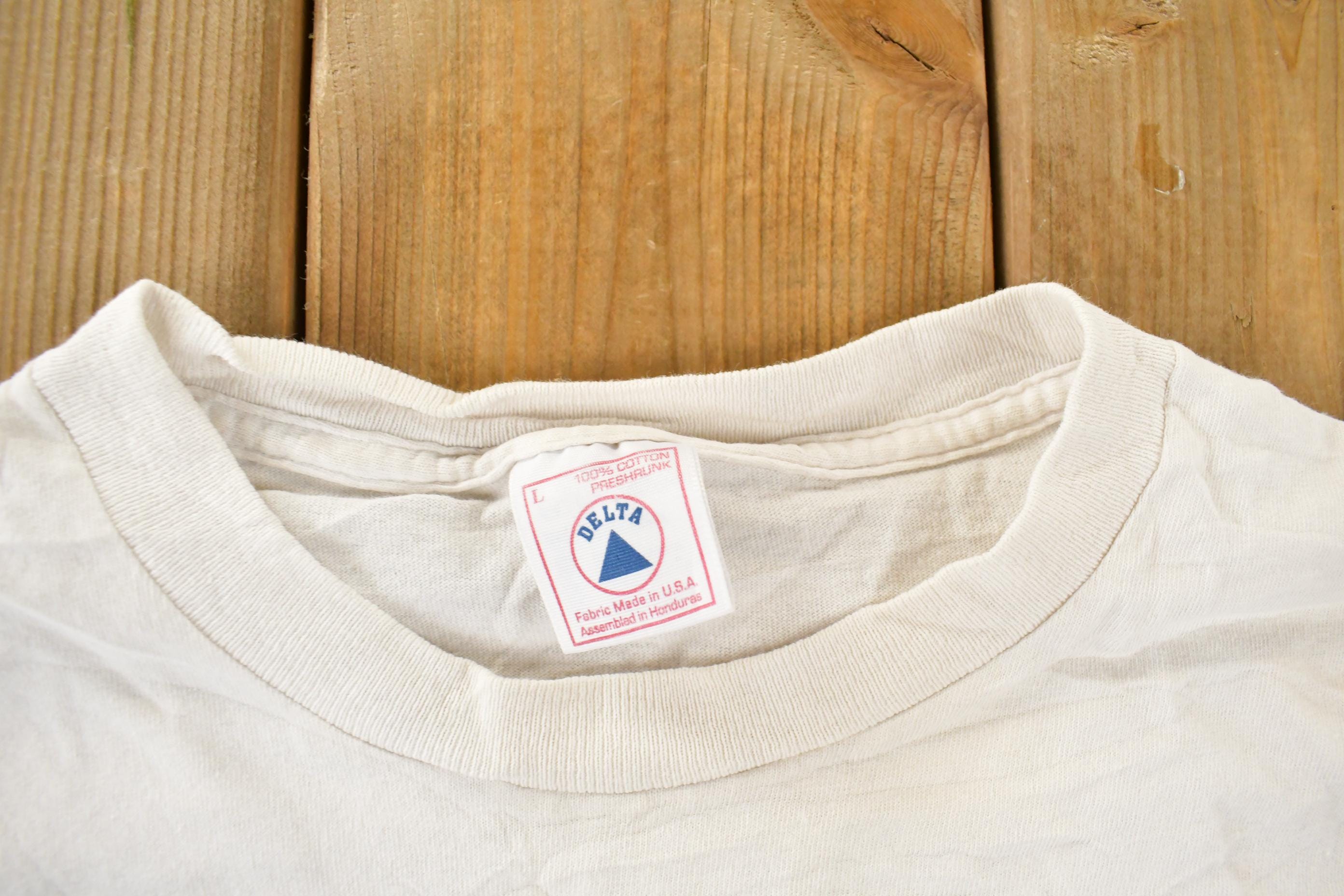 Vintage 1990s Fields Of Dreams American Baseball Ball Parks Graphic T Shirt Men's Large