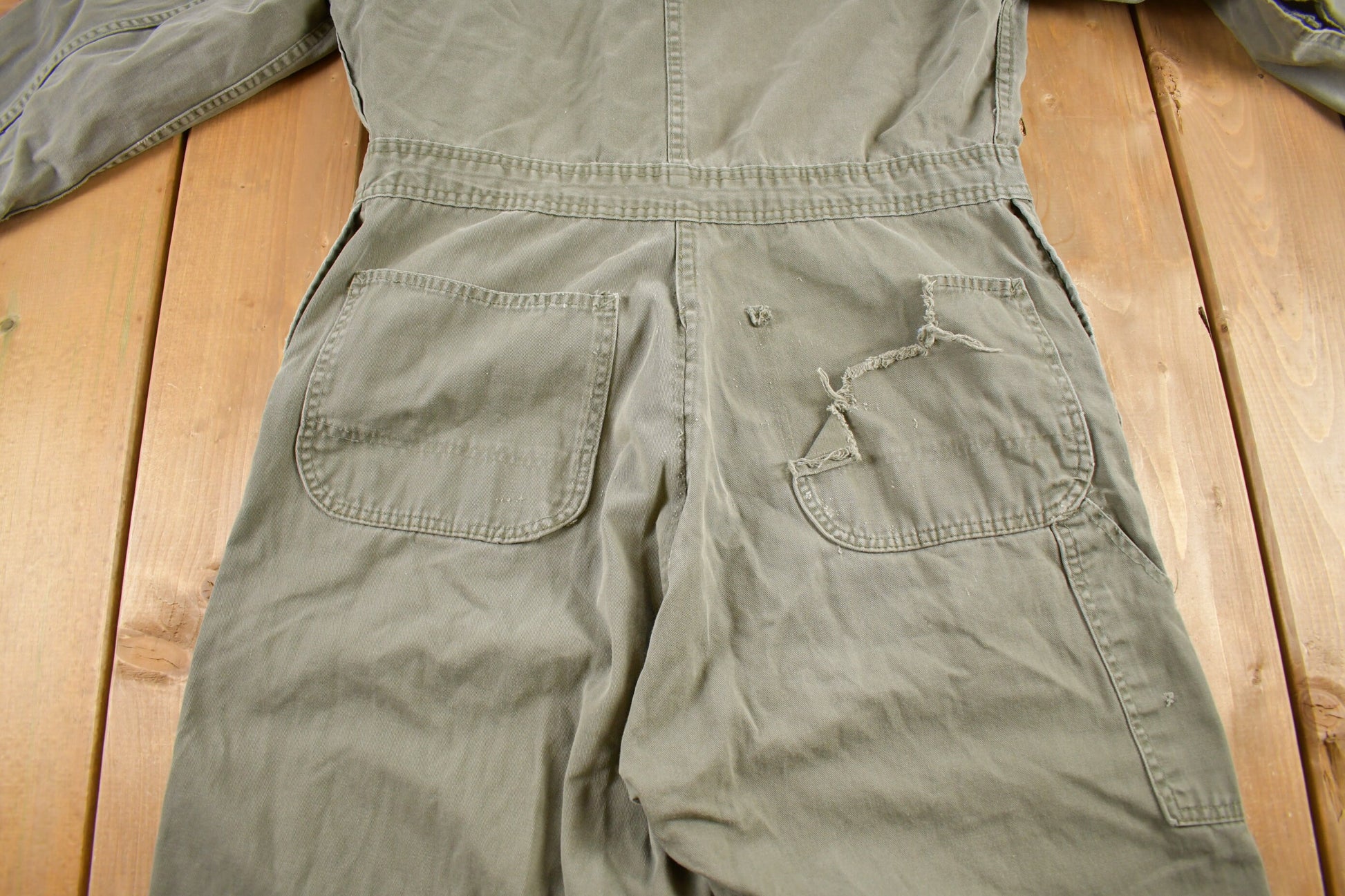 Vintage 1980s Distressed Jumpsuit Size 40