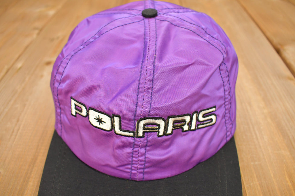 Vintage 1990s Polaris Satin Snapback Hat