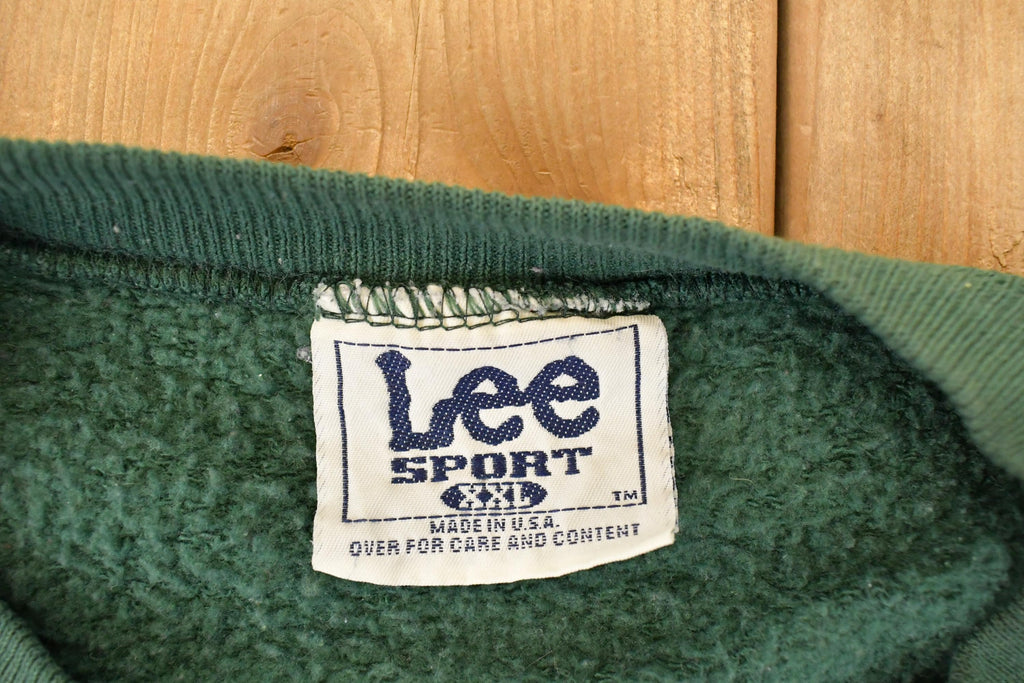 Vintage 1990s Lee Sport Green Bay Packers Embroidered NFL Crewneck Sweatshirt Men's XL