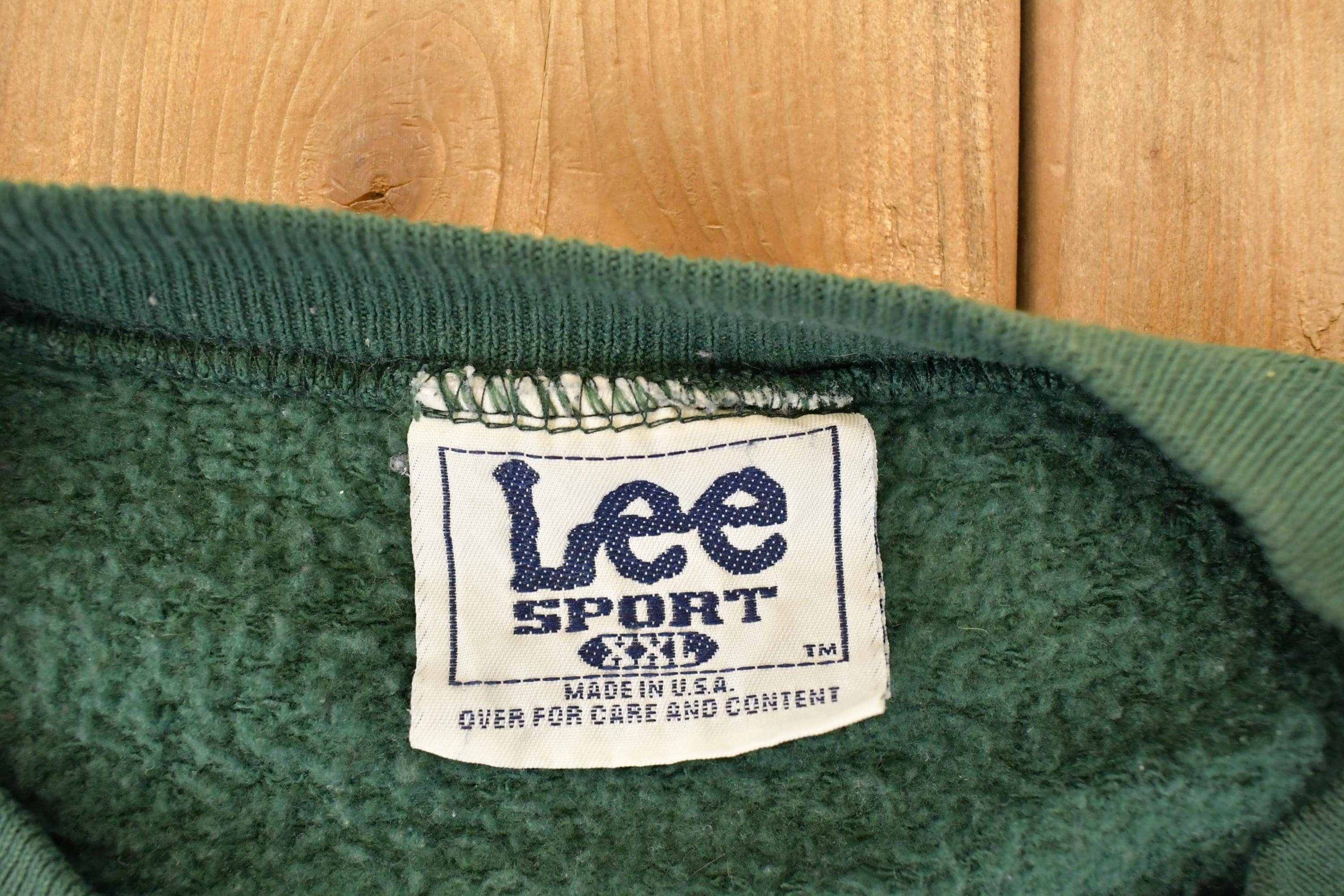 Vintage 1990s Lee Sport Green Bay Packers Embroidered NFL Crewneck Sweatshirt Men's XL