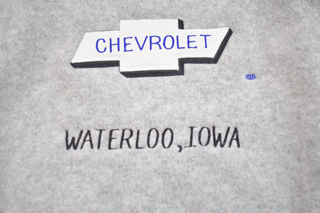 Vintage 1990s Chevrolet Hartwell Satin Wool Bomber Jacket