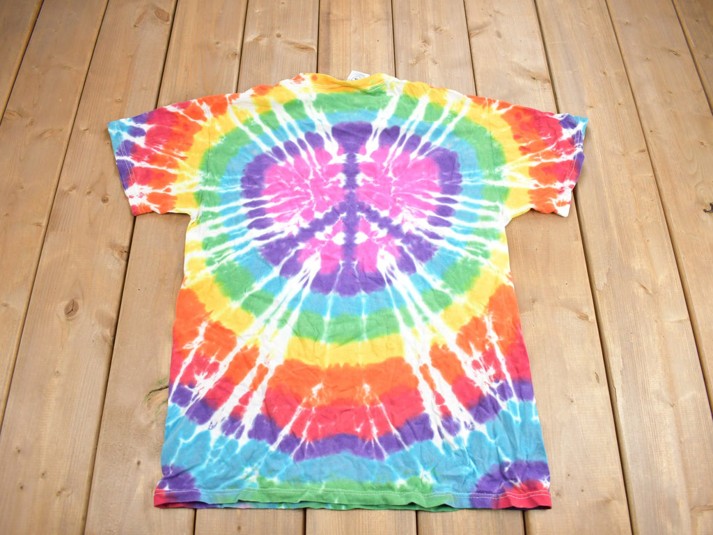 Vintage 1990s Delta Tie Dye Peace T-Shirt