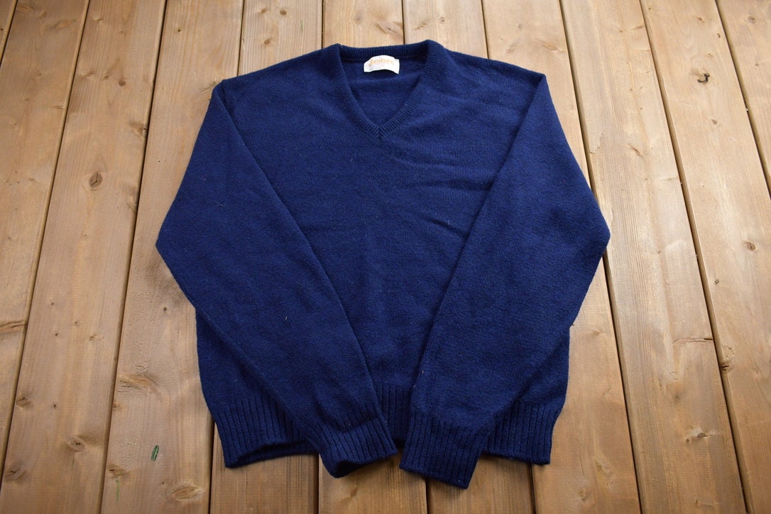 Vintage 1990s Knitted V-Neck Sweater