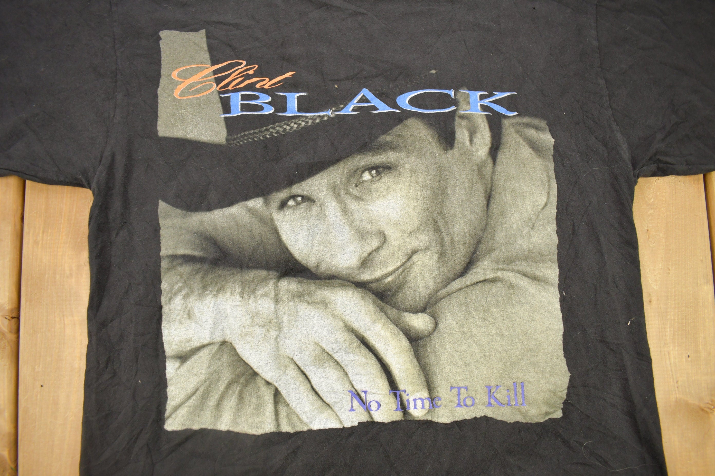 Vintage 1990s Clint Black No Time To Kill Graphic Tee