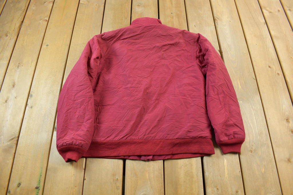 Vintage 1990s LL Bean Fleece Lined Warm Up Jacket