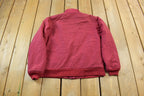 Vintage 1990s LL Bean Fleece Lined Warm Up Jacket