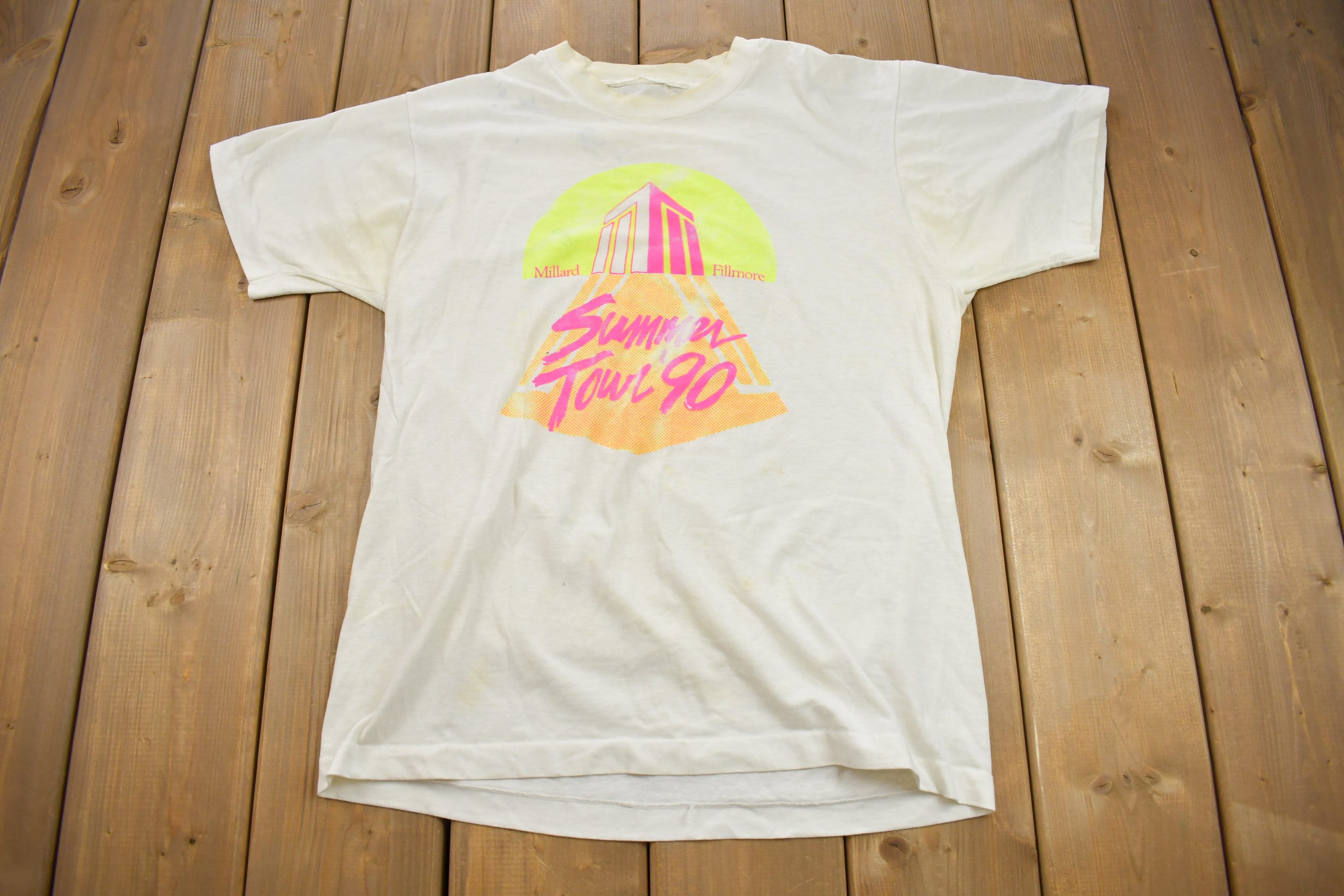 Vintage 1990 Millard Fillmore New York Souvenir T Shirt