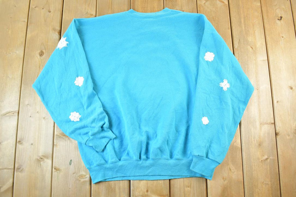 Vintage 1990s Winter Cardinal AOP Crewneck Sweatshirt Mens XL