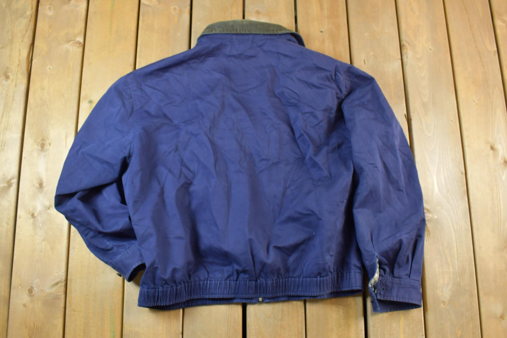 Vintage 1990s Polo By Ralph Lauren Light Collared Full Zip Plaid Lined Jacket