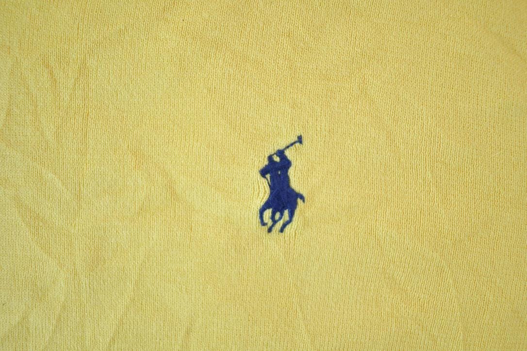 Vintage 1990s Polo By Ralph Lauren 100% Pima Cotton Knit V Neck Sweater