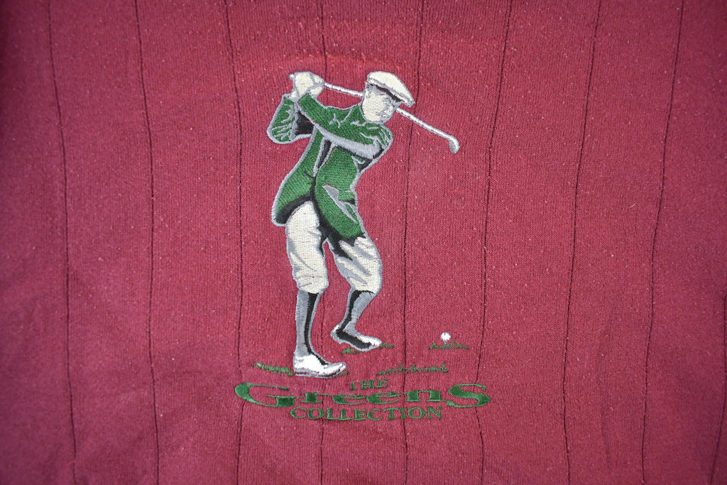 Vintage 1990s Players Van Heusen Golf Mockneck Sweatshirt Adult S-M