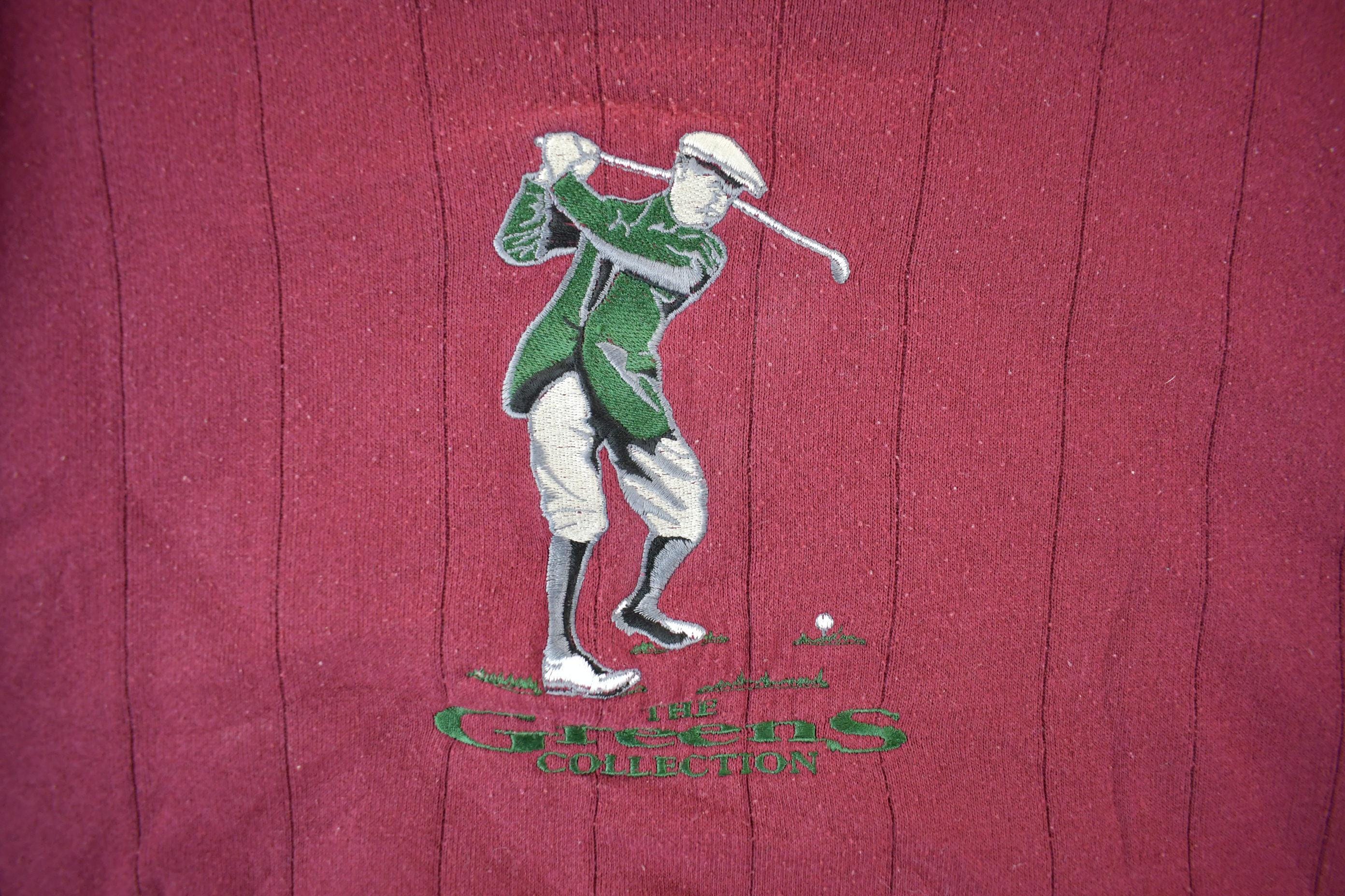 Vintage 1990s Players Van Heusen Golf Mockneck Sweatshirt Adult S-M