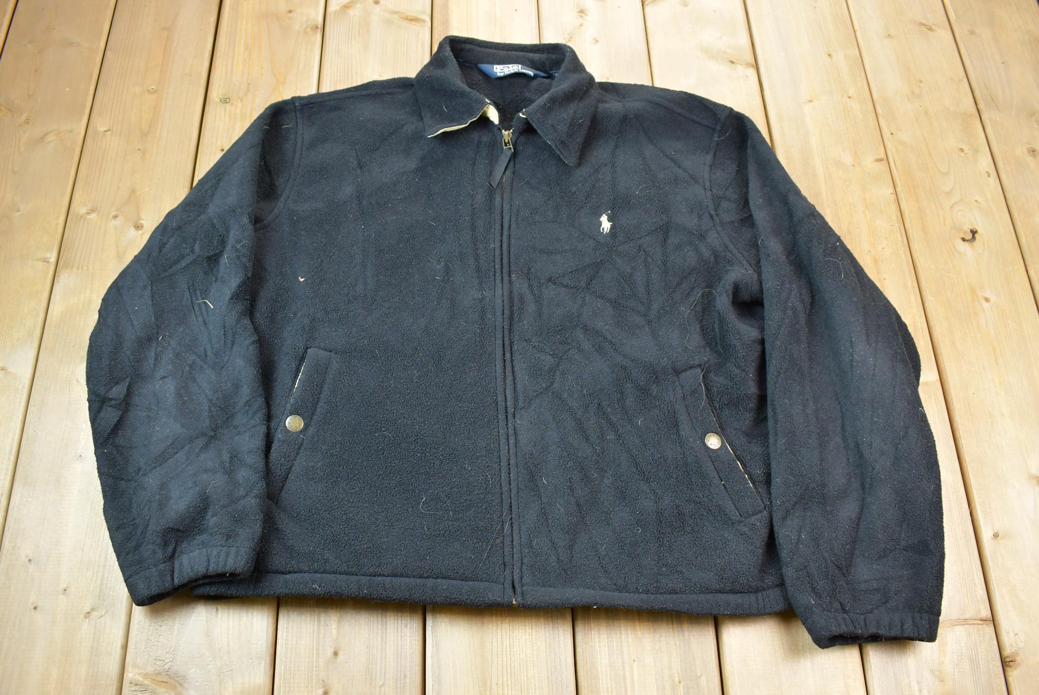 Vintage 1990s Polo Ralph Lauren Zip Up Polartec Fleece Sweater