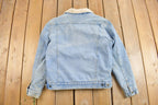Vintage 1990s Greatland Sportswear Sherpa Denim Jean Jacket /