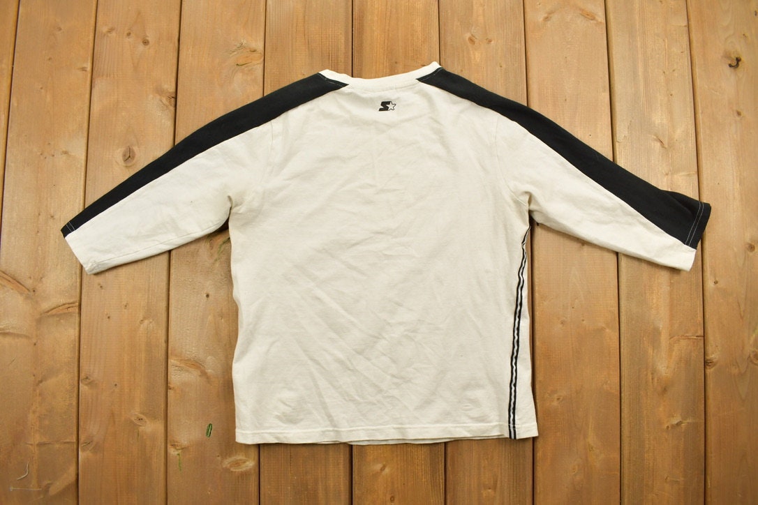 Vintage 1990s Starter Quarter Sleeve Blank T-Shirt