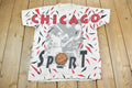 Vintage 1990s Chicago Sport Dennis Rodman Shaq Basketball Graphic T-Shirt