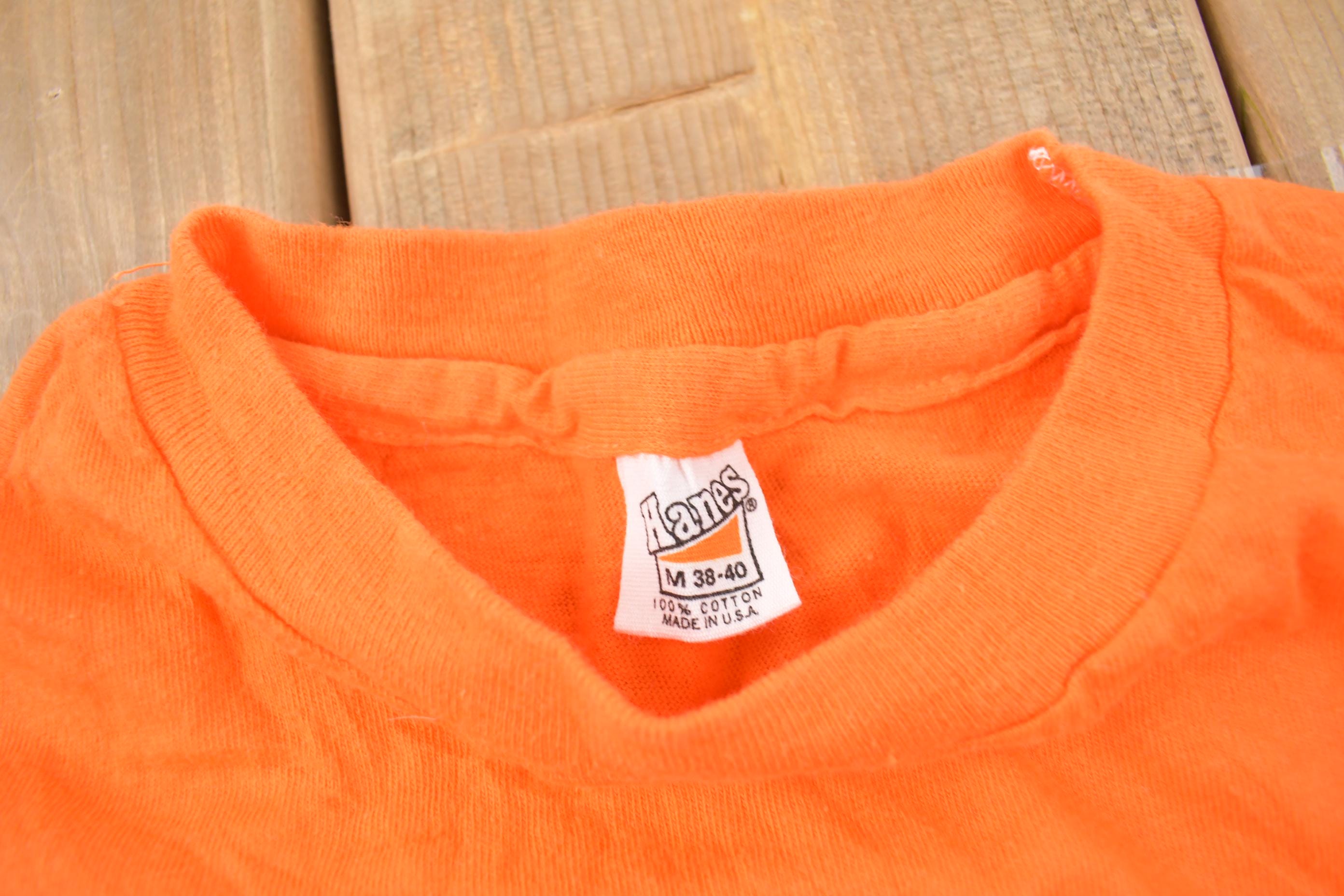 Vintage 1970s Catch Our Act At The Repertory Single Stitch Graphic T-Shirt Made In USA