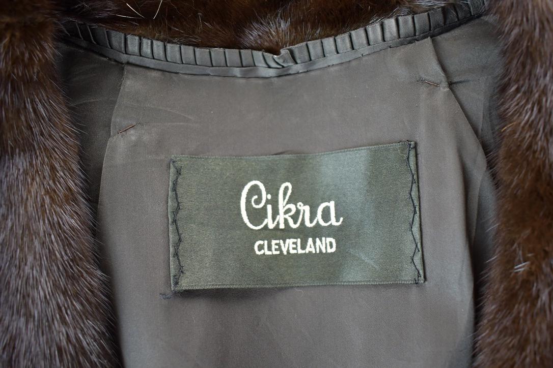 Vintage 1970s Brown Mink Fur Coat Made In USA