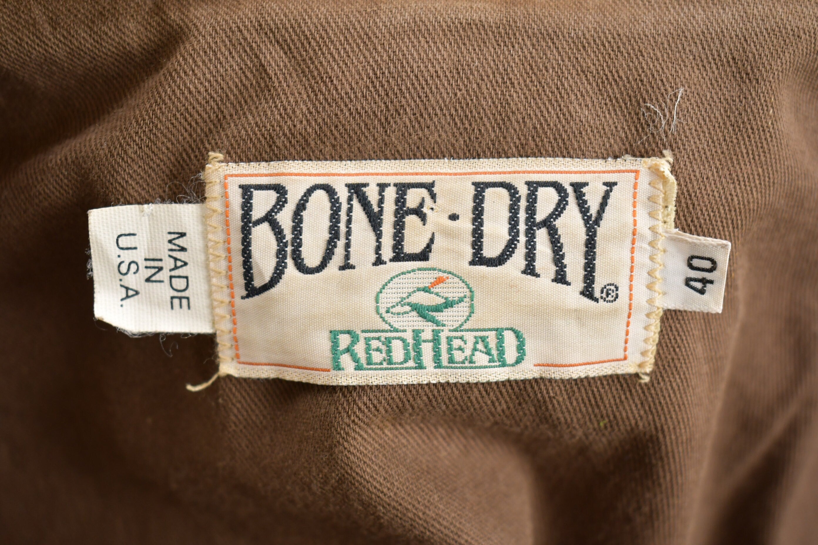 Vintage 1950s Red Head Canvas Hunting Jacket Made In USA