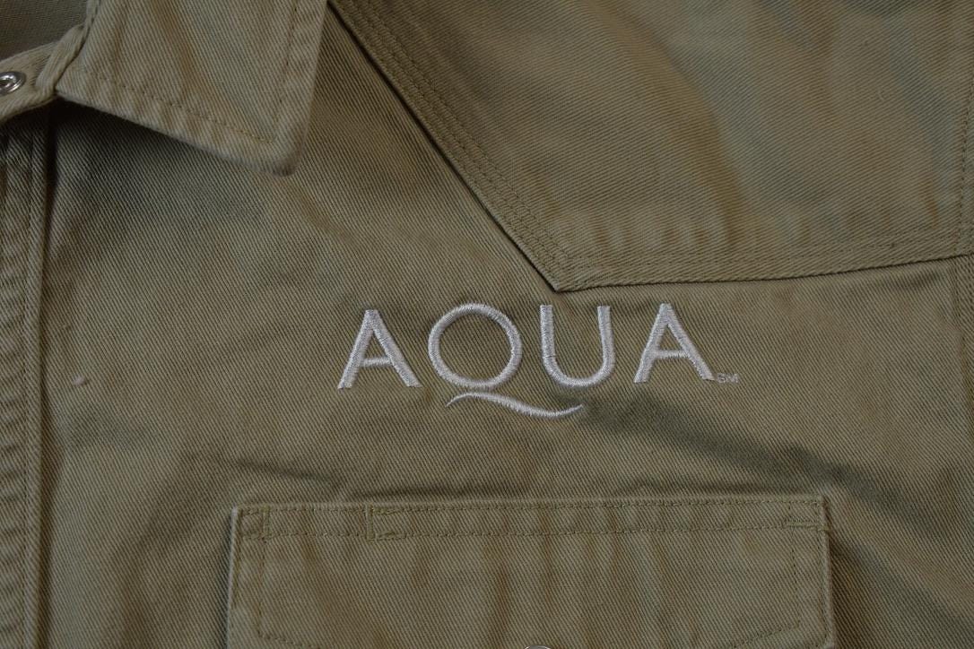 Vintage Y2K Carhartt "Aqua" Pearl Snap Heavy Work-shirt -2XL
