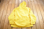 Vintage 1980s Blank Yellow Windbreaker Jacket