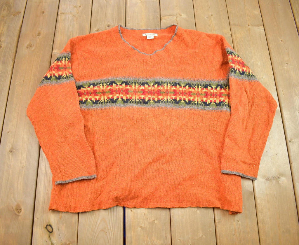 Vintage 1990s Eddie Bauer Knit Crewneck Sweater Made In USA