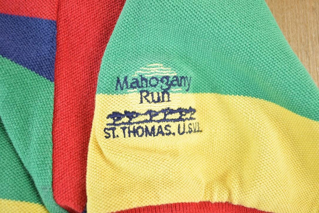 Vintage 1990s Polo By Ralph Lauren Quarter Button Short Sleeve Button Up Shirt Made In USA