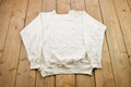 Vintage 1990s Blank White Crewneck Sweatshirt
