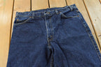 Vintage 1990s Levi's Two Horse Leather Tab Denim Dark Blue Jeans Men's 34 x 28 / 90s Levi's / Streetwear / Made in USA