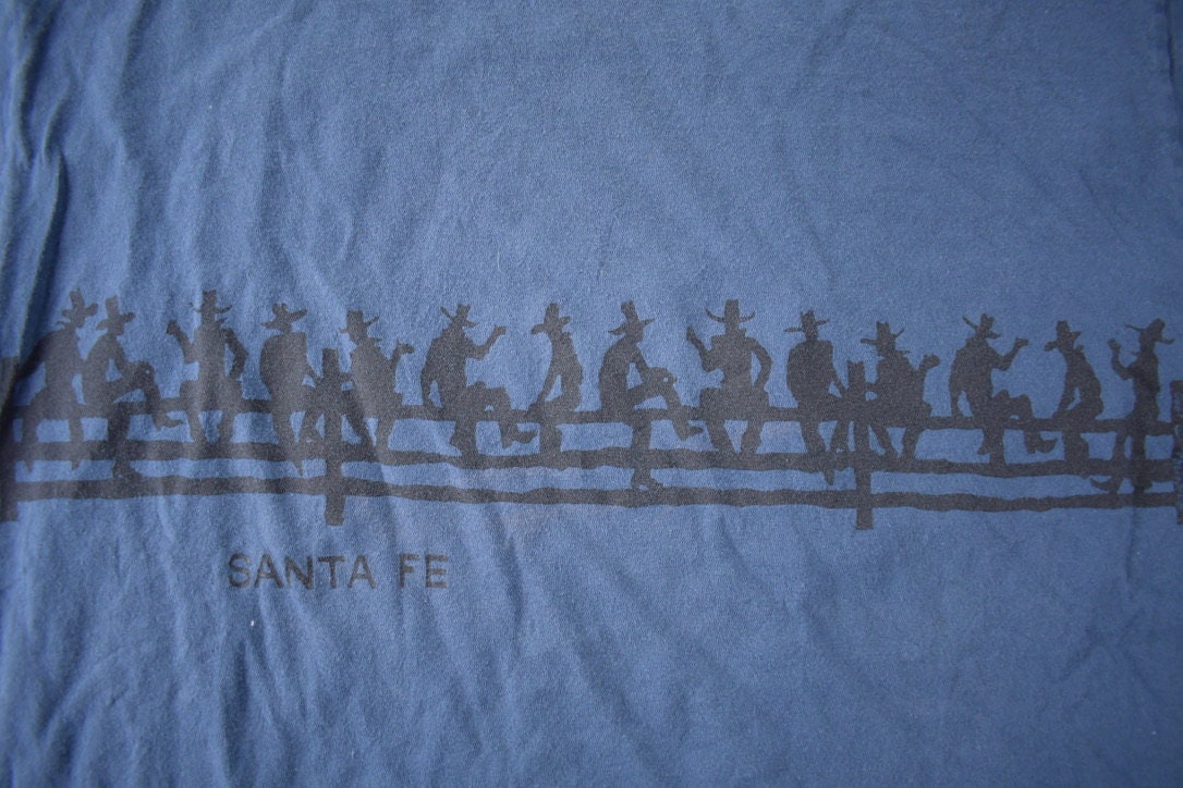 Vintage 1990s Sante Fe Souvenir Travel Single Stitch T Shirt Made In USA Size L