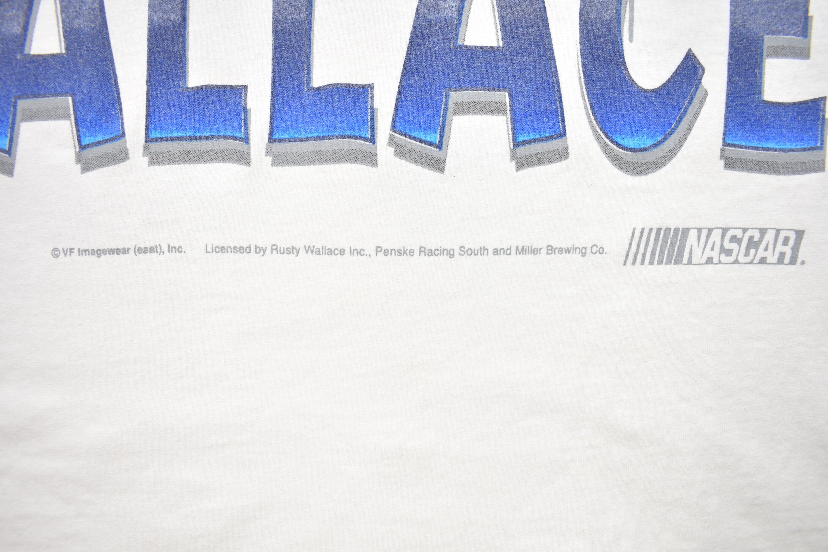 Vintage 1990s Rusty Wallace AOP Nascar Racing Graphic T Shirt