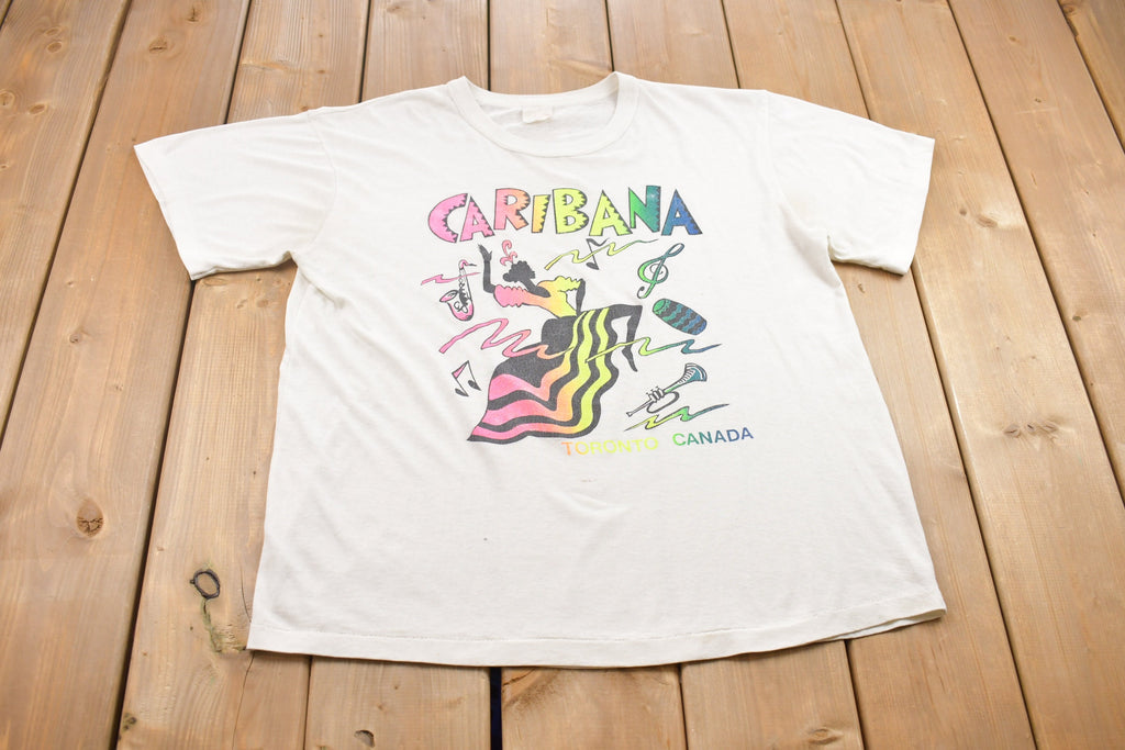 Vintage 1980s Caribana Festival Graphic T Shirt