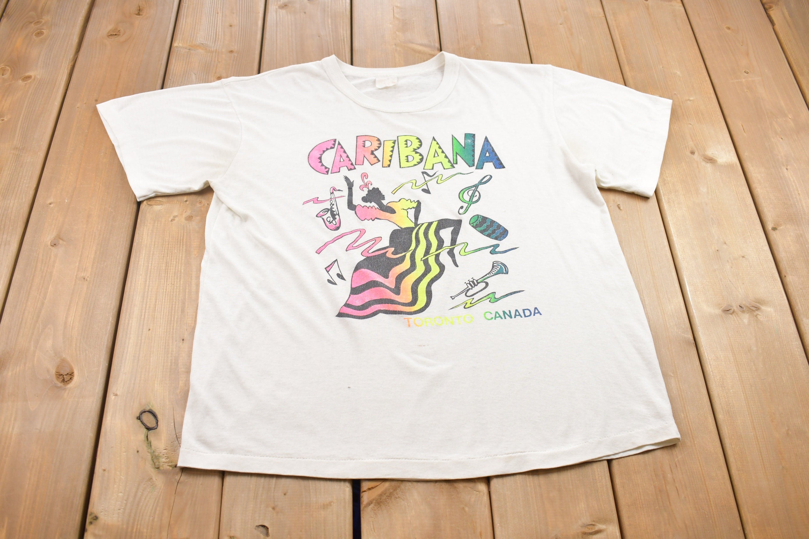 Vintage 1980s Caribana Festival Graphic T Shirt