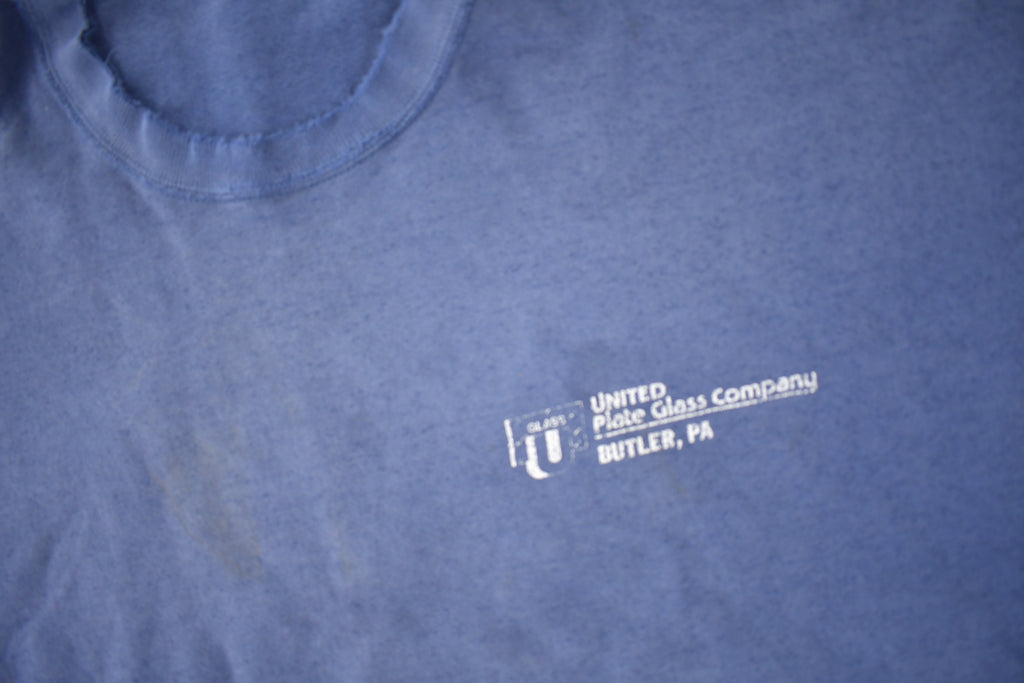 Vintage 1990s United Plate Glass Company distressed Crewneck Sweatshirt Made In USA
