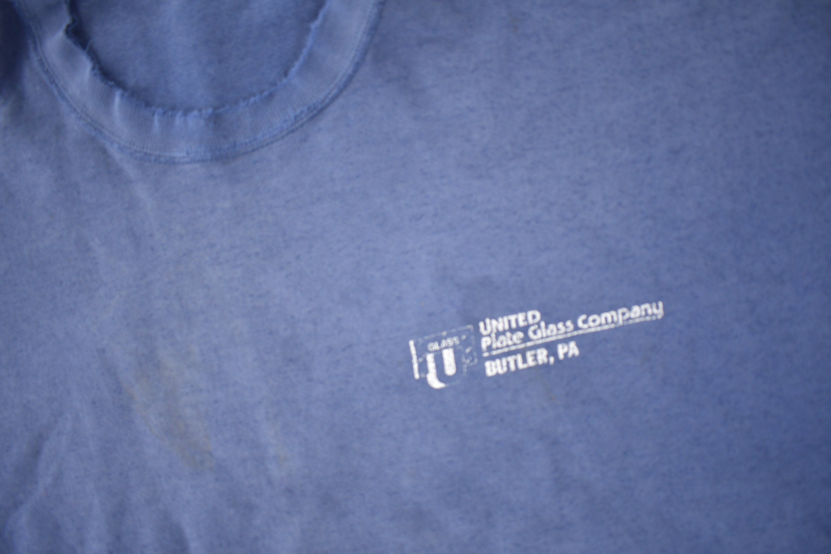 Vintage 1990s United Plate Glass Company distressed Crewneck Sweatshirt Made In USA