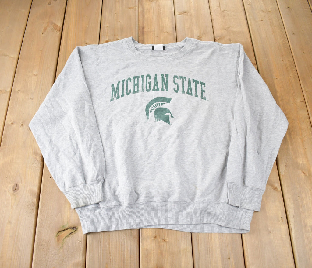 Vintage 1990s Michigan State University Crewneck Made In USA