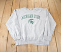 Vintage 1990s Michigan State University Crewneck Made In USA